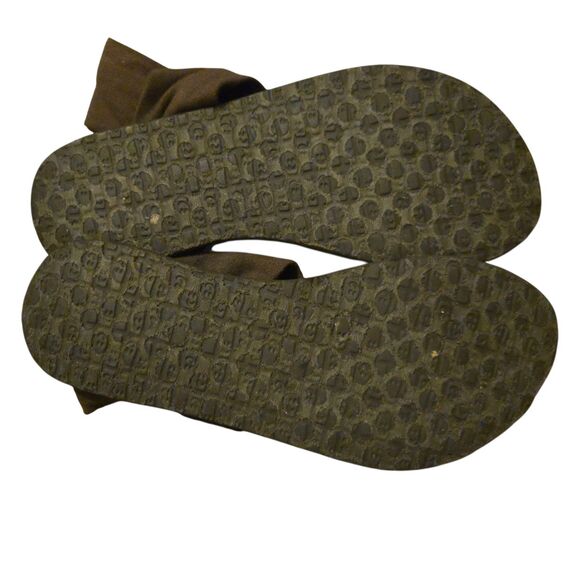 Sanuk Yoga Mat Slingback Sandals Flip Flop Size 8 Brown Comfort Shoes Womens - Picture 6 of 8